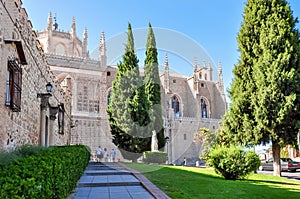 Monastery of Saint John of the Monarchs MonasterioÂ deÂ SanÂ JuanÂ deÂ losÂ Reyes in Toledo, Spain